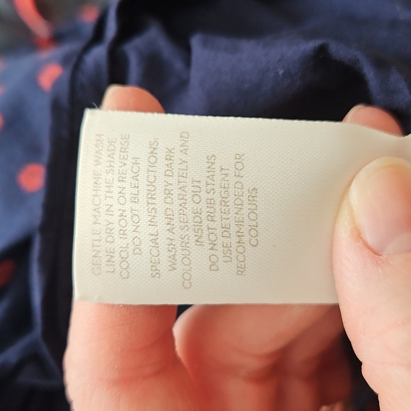 🌸 Boden | Navy Flossie Embroidered Midi| Sz 18| Sold Out, Cotton, Lined 🌸 - Picture 9 of 9